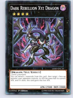 Dark Rebellion Xyz Dragon Common Legendary Hero Decks 1st Edition LEHD-ENC33 LP - Image 1