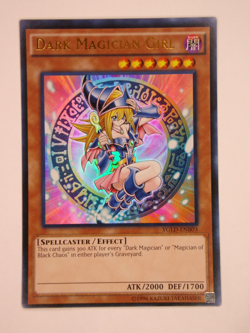 Yugioh / Dark Magician Girl / YGLD-ENB03 / Ultra Rare / Unlimited Ed / NM - Image 1