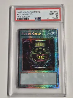 Pot of Greed MP25-EN050 PSA 10 GEM MINT Starlight Rare Yugioh 1st Edition - Image 1