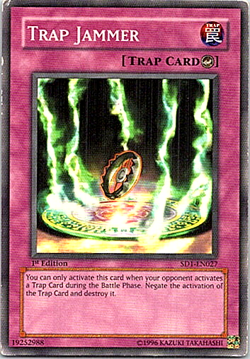 Trap Jammer SD1-EN027 Yu-Gi-Oh! Heavy Play 1st Edition - Image 1