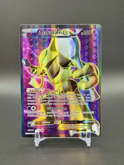 Pokemon Alakazam EX TCG Fates Collide Holo Full Art Ultra Rare Card 117/124 - Image 1