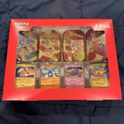 Pokemon Scarlet & Violet 151 (4 Mini Tins + 4 Promo Cards Bundle) SAMS CLUB - Image 1