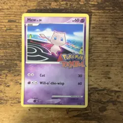 Pokemon Mew 10/16 Rumble Promo Regular Card 60 HP English Nintendo 2009 - Image 1