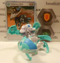 Bakugan Vicerox Ultra White Haos B500 Battle Planet - Card - Cores - Image 1
