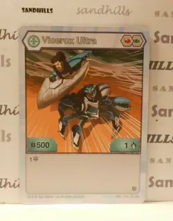 Bakugan Vicerox Ultra White Haos B500 Battle Planet - Card - Cores - Image 4