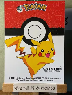 Pokemon Nintendo Crystal Card Collection Poliwag #060 Stained Glass Holo - Image 2