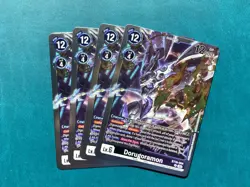 Dorugoramon BT16-064 Playset Beginning Observer Digimon Card Game x4 - Image 1