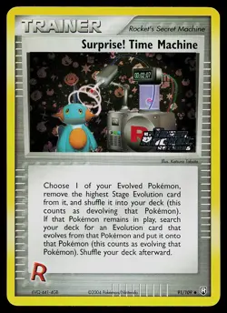 Pokemon Card - Surprise! Time Machine Team Rocket Returns 91/109 Reverse Holo - Image 1
