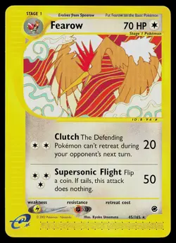 Pokemon Card - Fearow Expedition 45/165 Rare Non-Holo - Image 1