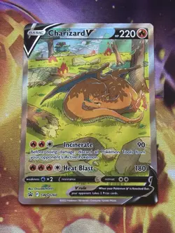 Pokemon Charizard V SWSH260 SWSH Promo Full Art Foil Holo Card English - Image 1