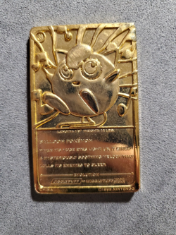 Jigglypuff Pokemon 23k Gold Plated Trading Card Burger King Promo 1999 Nintendo - Image 2