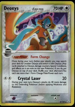 Deoxys Holo 5/101 ex Holon Phantoms 2006 LP+ Pokemon Card - Image 1