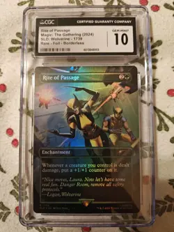 2024 Magic The Gathering Wolverine Rite of Passage Foil Secret Lair #1739 CGC 10 - Image 1