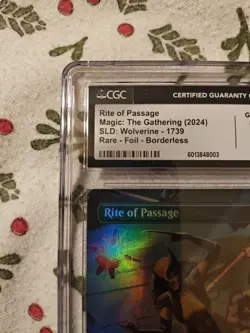 2024 Magic The Gathering Wolverine Rite of Passage Foil Secret Lair #1739 CGC 10 - Image 2