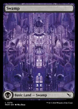 MTG MKM: Swamp (Basic Land) Murders At Karlov Manor Foil 0274 - Image 1