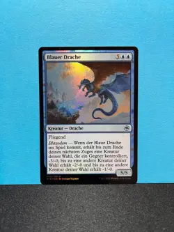 FOIL Blauer Drache / Blue Dragon - MTG Magic - Image 1