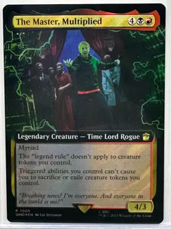 The Master, Multiplied (Extended Art)(Surge Foil) Doctor Who Magic, MTG (1020) - Image 1