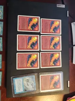 MTG Ice Age - Mystic Remora Lot Of 17, Lot Of 7 Red Elemental Blast - Image 3