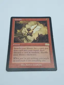 Gamble - Urza's Saga - MTG - Rare - Magic The Gathering - Image 2