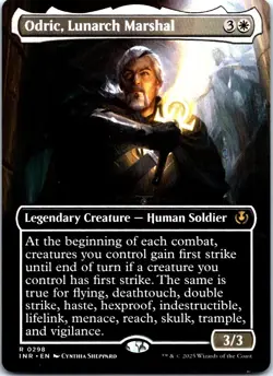 Odric, Lunarch Marshal (Borderless) R Innistrad Remastered 298 NM NM-LP - Image 1