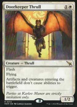 MTG MURDERS AT KARLOV MANOR DOORKEEPER THRULL RARE X2 - Image 1