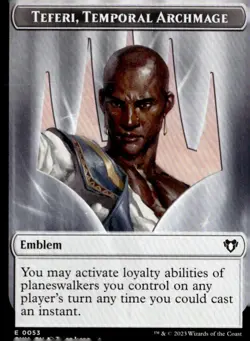 Commander Masters #53 Emblem - Teferi, Temporal Archmage - Image 1