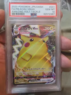 Pokemon Pikachu VMAX RRR PSA10 Trading Card Game Collectible Ultra Rare - Image 1