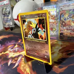 Entei 34 - 1999 Black Star Movie Promo Reverse Holo Pokemon Card *SWIRL* - Image 2
