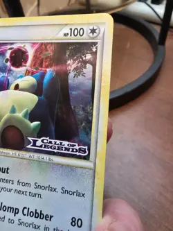 Pokemon Call of Legends Prerelease Promo Holo Snorlax 33/95 - Image 3