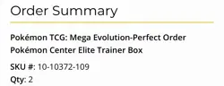 Pokemon Mega Evolution Perfect Order Pokemon Center ETB - Image 2