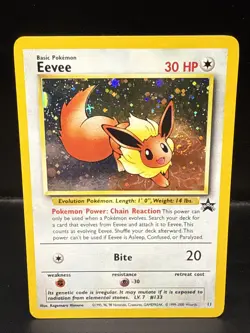 Pokemon - Eevee 11/53 - Wotc - Black Star Promo Holo Swirl BI - Image 2