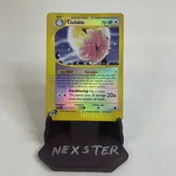 Rare, Reverse Holo Pokemon Expedition Set Clefable 41/165 (English) NM - Image 1