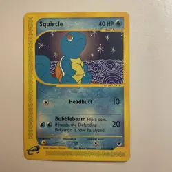 Squirtle 132/165 Regular Expedition Base Set Pokemon Card NM - Image 1