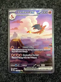 Charizard EX 199/165 SV 151 Special Illustration Rare Pokemon TCG Card NM - Image 3