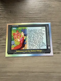 Ep10 Bulbasaur and the Hidden Village - Pokemon Topps - Non Holo Vintage! - Image 2
