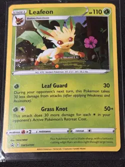 Leafeon SWSH191 SWSH: Sword & Shield Black Star Promo Pokemon Card - Image 1