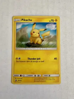Pikachu SM183 Pokemon Sun & Moon SM Promos Holo Black Star NM 2019 - Image 1