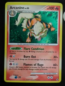 Arcanine 1/111 Rising Rivals Holo Pokemon TCG NM - Image 1