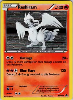Reshiram - BW004 Black and White Promos Holo Pokemon TCG NM - Image 1