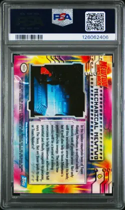 PSA 1 Mechanical Mewtwo Rainbow Foil #6 1999 Topps Movie Edition Pokemon PR - Image 2
