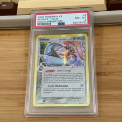2006 Pokemon Ex Holon Phantoms 4 Deoxys - Holo PSA 8 NM-MT - Image 3