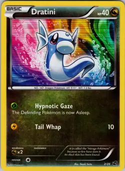Dratini (2) 2/20 Dragon Vault Holo Pokemon TCG NM - Image 1