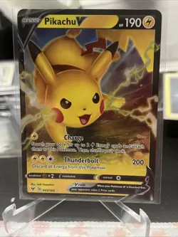 Pokemon TCG Pikachu V 043/185 Vivid Voltage Ultra Rare Holo Near Mint 43/185 - Image 1