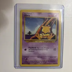 Abra 43/102 Common Near Mint Pokemon TCG Unlimited Base Set - Image 1