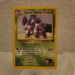 Pokemon Giovanni's Nidorino Gym Challenge 45/132 Uncommon 70 HP Regular English - Image 1