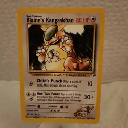Pokemon Blaine's Kangaskhan Gym Heroes 36/132 Uncommon 80 HP Regular English - Image 1
