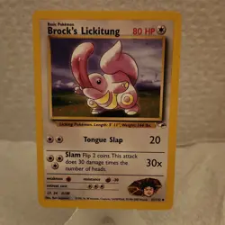 Pokemon Brock's Lickitung Gym Heroes 41/132 Uncommon 80 HP Regular Basic English - Image 1