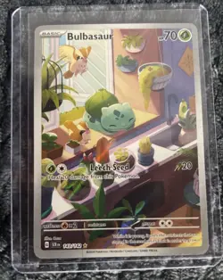 Pokemon TCG Bulbasaur 143/142 Stellar Crown Illustration Rare/ SECRET ART - Image 1