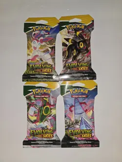 Pokemon Evolving Skies Sleeved Booster Packs X4 - Image 1