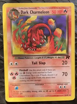 Dark Charmeleon Uncommon Team Rocket 32/82 Pokemon - Image 1